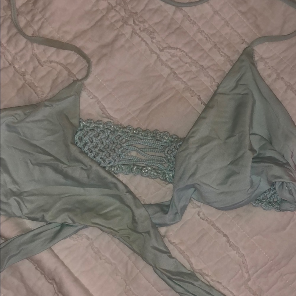 Frankies bikini braided tie top size small